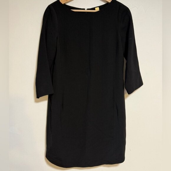 Vince Black 3/4 Sleeve Shift Dress Women’s Size 4 - Picture 2 of 11